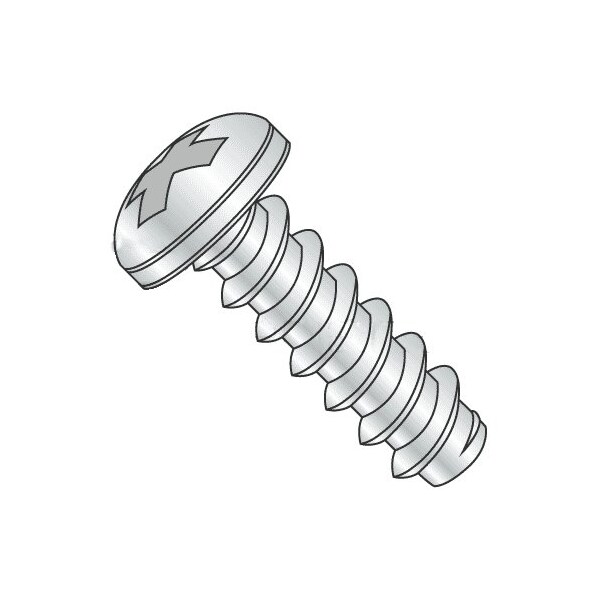 Newport Fasteners Self-Drilling Screw, #8 x 3/8 in, Zinc Plated Steel Pan Head Phillips Drive, 13000 PK 125050-13000 - main